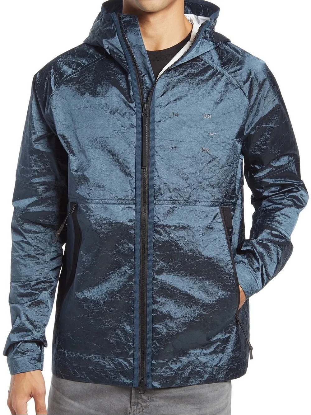 NWT Men's Nike Deep Ocean Sportswear Tech Pack Woven Hooded Jacket Size 3XL
